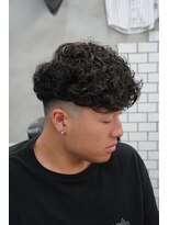 バーバーショップ ノア 2nd(BARBERSHOP NOR) スペインカール×スキンフェード