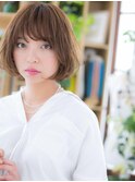 *bliss大宮*くせ毛風カール×斜めバングのガーリーボブa