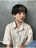 インナーカラー×マッシュショート