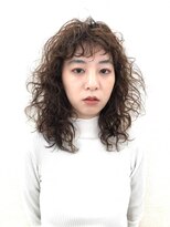 クロリ 淡路店(Chlori) かっこいいウルフレイヤーハードパーマ20.30代人気