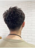 ツーブロックベリーショート