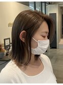 ブリーチなしダブルケアカラー オリーブグレージュ