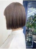 小顔ボブ×美髪[ぱつっとボブ/縮毛矯正/横浜韓国]10
