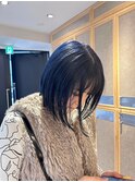 【miko】ダークブルー/寒色系カラー/ブリーチなしダブルカラー