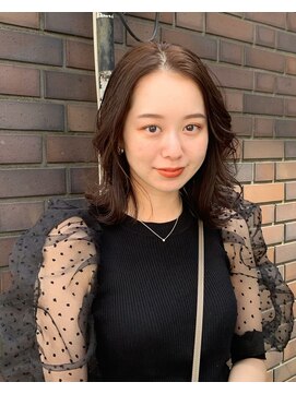 ミチオ ノザワ ヘアサロン ギンザ(Michio Nozawa HAIR SALON Ginza) 外ハネミディアム×顔まわりレイヤー