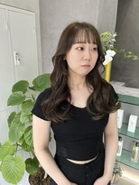 ジーナ 神戸 三田駅前(Zina)&nbsp;ロングヘア/オリーブカラー/韓国巻き/ヨシンモリ