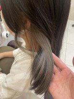 カール 鶴川店(K:R) ★くびレイヤーエモージュ前髪マチルダボブインナーグレージュ