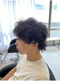 マッシュパーマ/ウルフ/アッシュブラック/カルマパーマ/上大岡