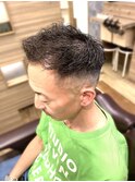 ジェットモヒカン風ハイスキンフェードツイスパショート