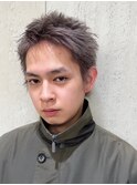 #スパイキーショート#メンズショート#シルバーカラー#メンズヘア