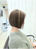 カット+17型コラーゲン+インフォームカラー+太め筋感カラー
