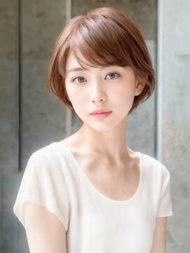 アトレ 南堀江店(attrait) 30代・40代大人可愛いひし形丸みショートボブ