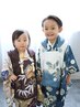 [七五三]　子供着付け＋ヘアセット6,600円～(税込)