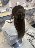 カチモリハーフアップ