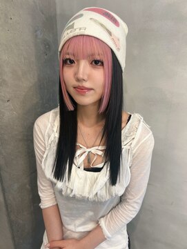 ペレ 梅田(PELE) 黒髪/ボブルフ/ネビージュ/小顔/ワンレン/梅田/髪質改善/前髪