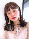Say.イメチェンミディアム黒髪外ハネボブ美髪青山ワイドバング