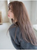 大人ロングウルフ/外国人風透け感カラー