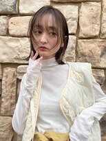 ロリ(Loli)&nbsp;モテ髪結べるボブアプリコットオレンジくびれヘアハイライト