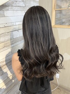 ウェーブ(WAVE) コントラストハイライト/グレージュ