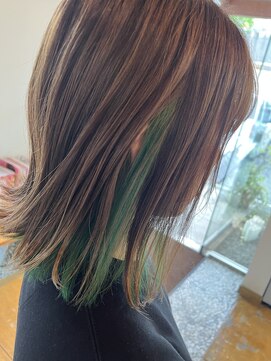 リミックスヘア(REMIX HAIR) inner color×Green