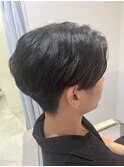 前下がりセンターパート