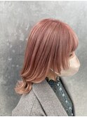 【Taguchi】顔周りレイヤー × ピンクカラー