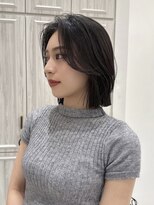 ティディ(Tidi) レイヤーボブ/切りっぱなしボブ/ダークアッシュ/ボブ/豊中庄内