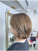 【河野有希】ブリーチなし透明感ミルクティ
