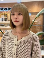 ピークアブー アヴェダ 池袋東武(PEEK-A-BOO AVEDA)&nbsp;ワイドバング×切っぱなしボブ