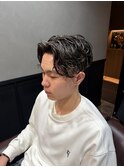 金メッシュパーマ