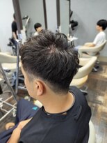 アヴァンス 北花田店(AVANCE) メンズアッシュマット系カラー/くせ毛風カット/堺北花田