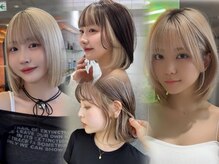 レイヤーカットとデザインカラーを組み合わせた立体感のあるヘアスタイル★［心斎橋/インナーカラー］