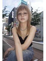 ディーン ジュスィ 栄店(DEAN JECY)&nbsp;ミルクティーカラーハイトーンカラー顔周りレイヤー