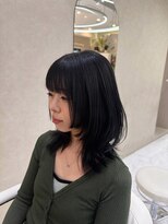 リリアンフィエラ 大和西大寺(ReLien fiera) ダークパープル/ナチュラルショート/ミルクブラウン/夏/西大寺