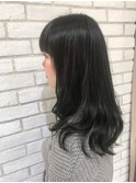 ブリーチなし★ブルージュカラー