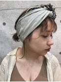 ボブヘア☆ターバンアレンジ[30代40代50代]