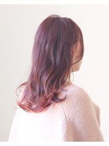 リリー ヘアー デザイン(LILY HAIR DESIGN) ピンクベージュカラー！セミロングスタイル♪