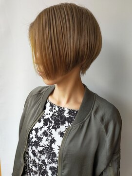 モリオフロムロンドン 原宿本店(morio from London) 【morio原宿】前下がりショートボブ　フェイスフレーミング