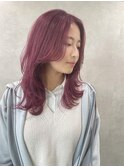 くびれレイヤースタイル　レイヤーロング