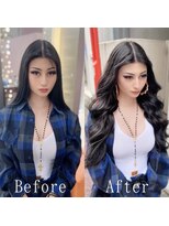 あるじゃんすー 静岡店&nbsp;ブラック×ダークグレージュ#シールエクステ#グレージュ#静岡