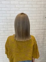 ビス ヘア アンド ビューティー 西新井店(Vis Hair＆Beauty) 透明感抜群♪ダブルカラーブリーチミルクティーベージュ