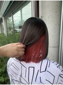 チェリーレッドインナーカラー