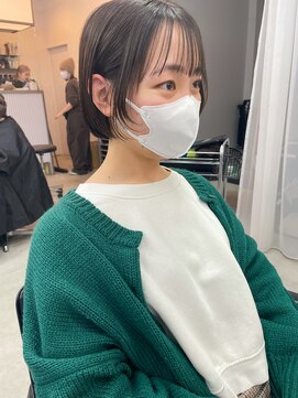 ヘアー アイス カンナ(HAIR ICI Canna) 前上がりミニボブ