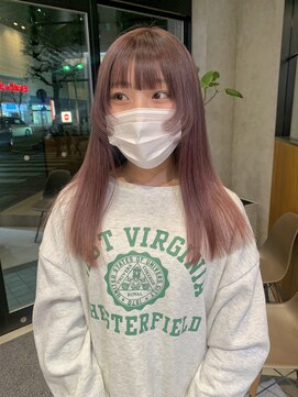 ロンドエニカ 大宮(Lond enika) ピンクベージュ　シルバー　姫カット　ウルフヘア【大宮美容室】