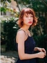 フラミューム 藤沢(flammeum)&nbsp;エアリーボブ×オレンジブラウン【藤沢/藤沢駅】