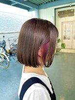 シダ(sida)&nbsp;「イヤリングカラー　ピンクラベンダー」 鹿毛