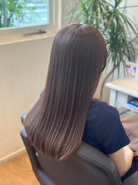 エルベ  茨大前店(elve) ブリーチなし × ミルクティーカラー