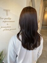 トゥーリ 二日市店(tuuli)&nbsp;大人女性◆艶レイヤー前髪ピンクベージュ 髪質改善 縮毛矯正