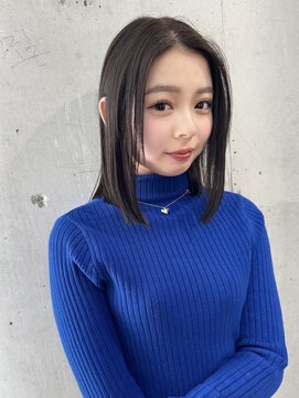 ラニヘアサロン(lani hair salon) ダークグレージュ/ボブ/切りっぱなしボブ/ダブルカラー/髪質改善