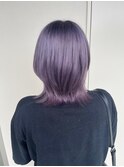 ラベンダーグレー ウルフカット 宇都宮